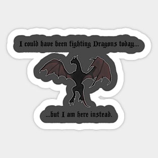 Fighting Dragons Sticker